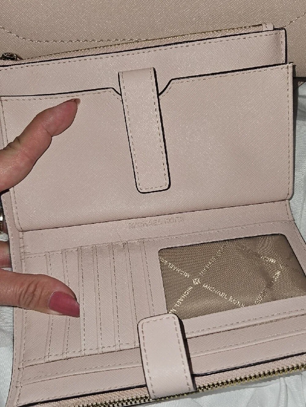 Michael Kors Blush Pink Saffiano Leather Satchel with Matching Wallet